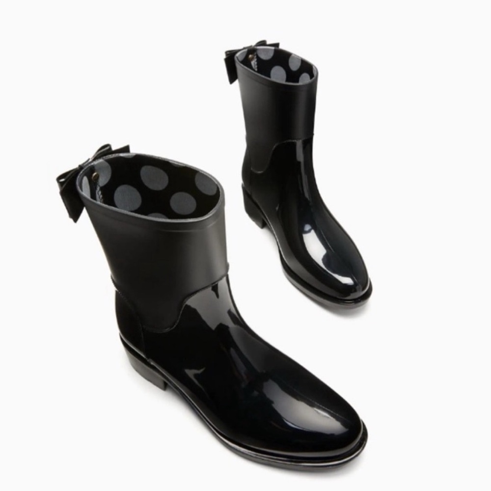 kate spade Rain-Bow Booties. Rain Boots, Like New, in box